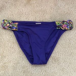 Purple knot bikini bottoms